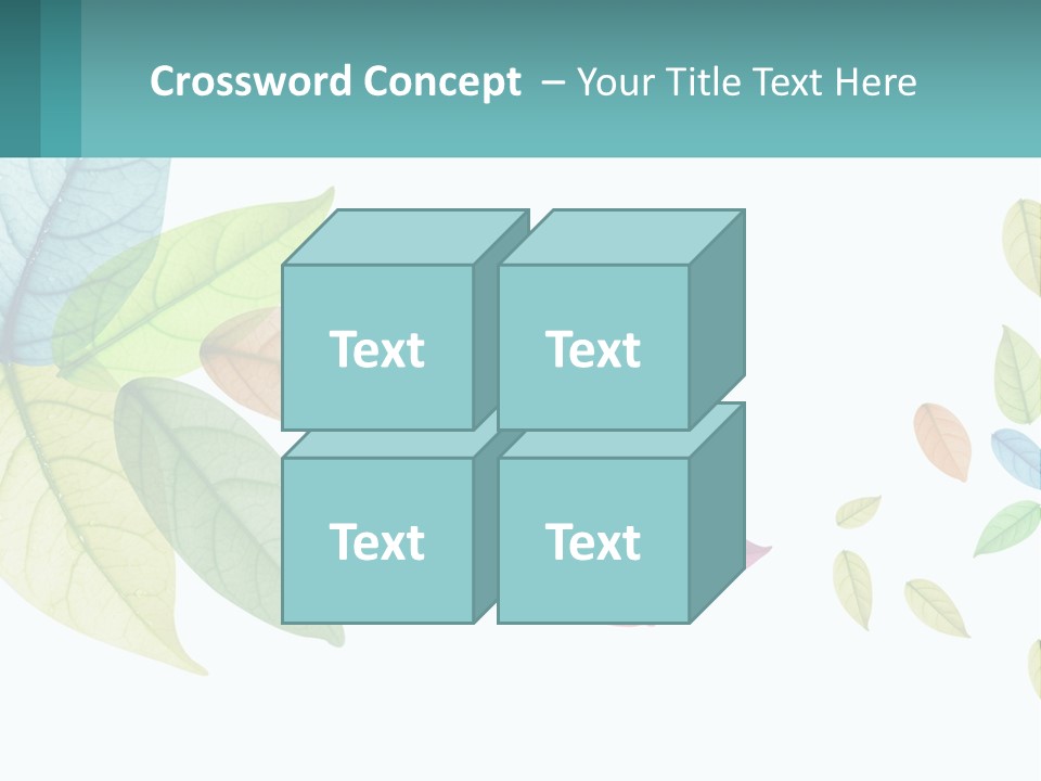 A Colorful Leaf Powerpoint Presentation Is Shown PowerPoint Template