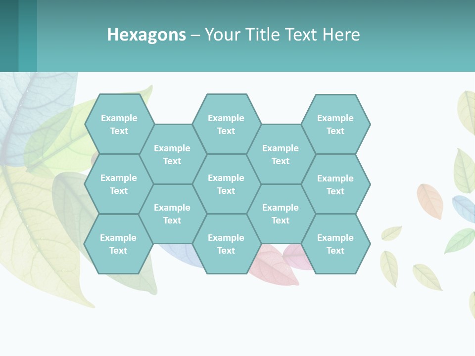 A Colorful Leaf Powerpoint Presentation Is Shown PowerPoint Template