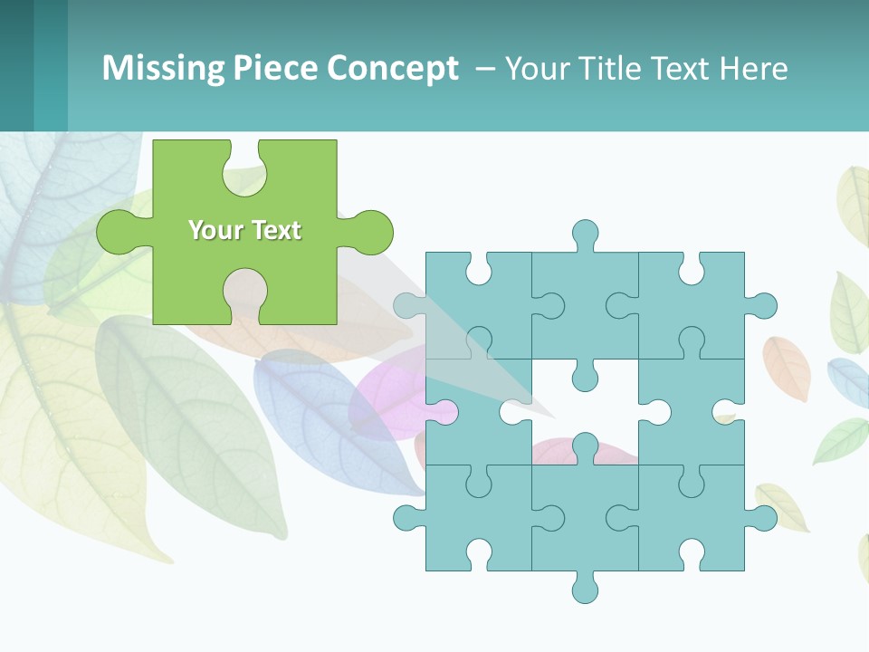 A Colorful Leaf Powerpoint Presentation Is Shown PowerPoint Template