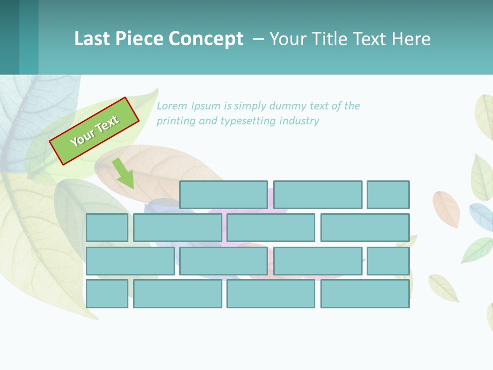 A Colorful Leaf Powerpoint Presentation Is Shown PowerPoint Template