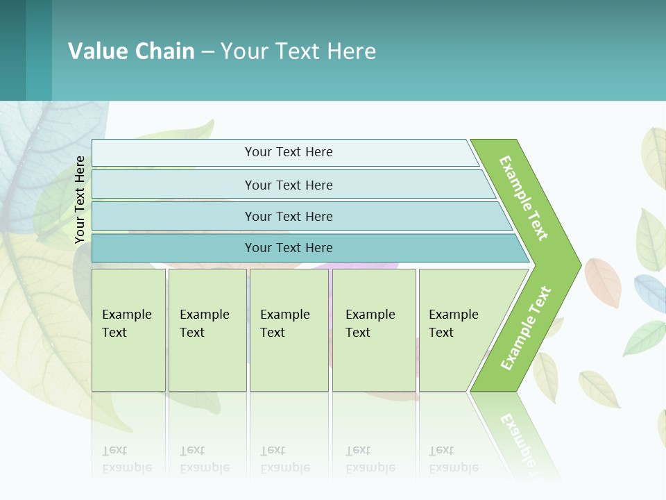 A Colorful Leaf Powerpoint Presentation Is Shown PowerPoint Template