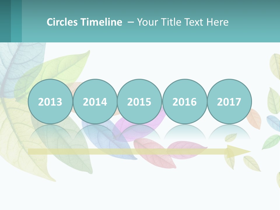 A Colorful Leaf Powerpoint Presentation Is Shown PowerPoint Template