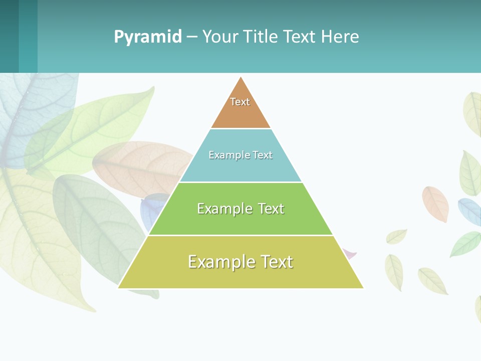 A Colorful Leaf Powerpoint Presentation Is Shown PowerPoint Template