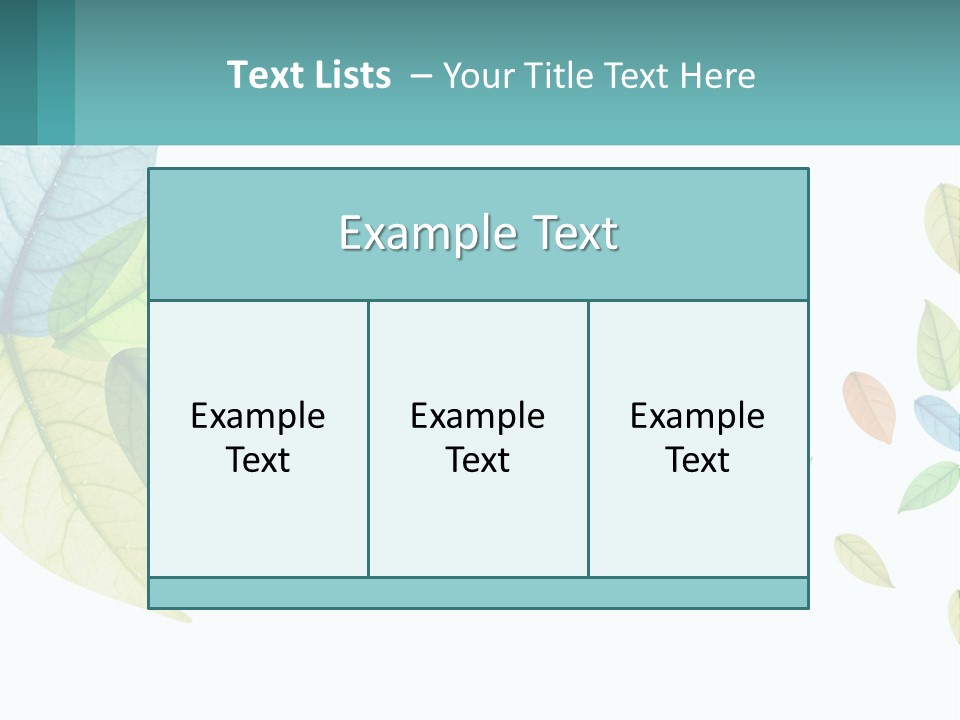 A Colorful Leaf Powerpoint Presentation Is Shown PowerPoint Template