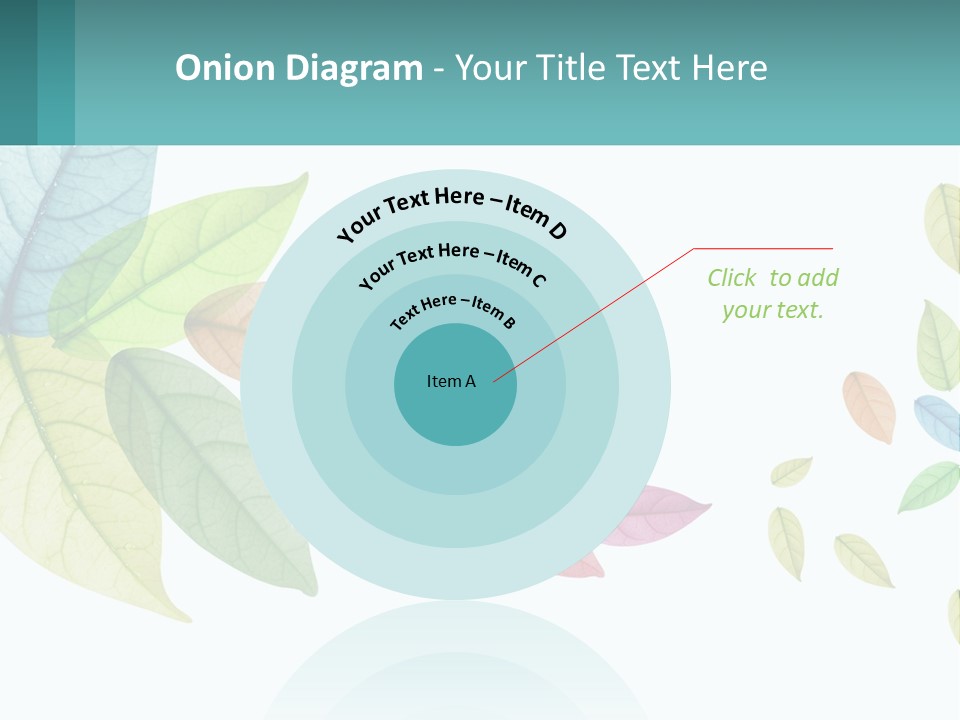 A Colorful Leaf Powerpoint Presentation Is Shown PowerPoint Template