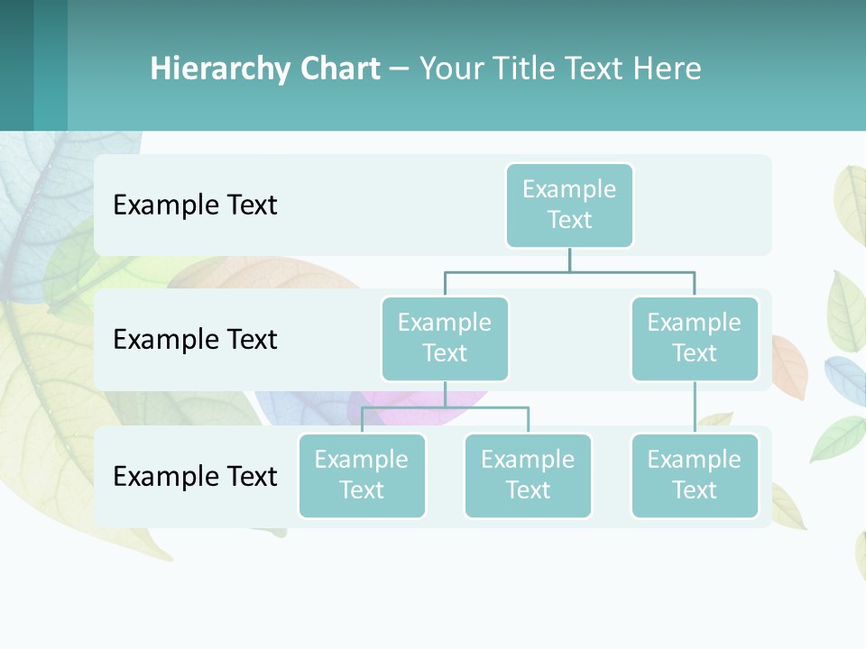A Colorful Leaf Powerpoint Presentation Is Shown PowerPoint Template