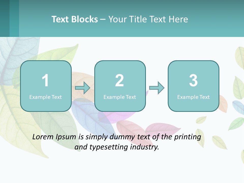 A Colorful Leaf Powerpoint Presentation Is Shown PowerPoint Template