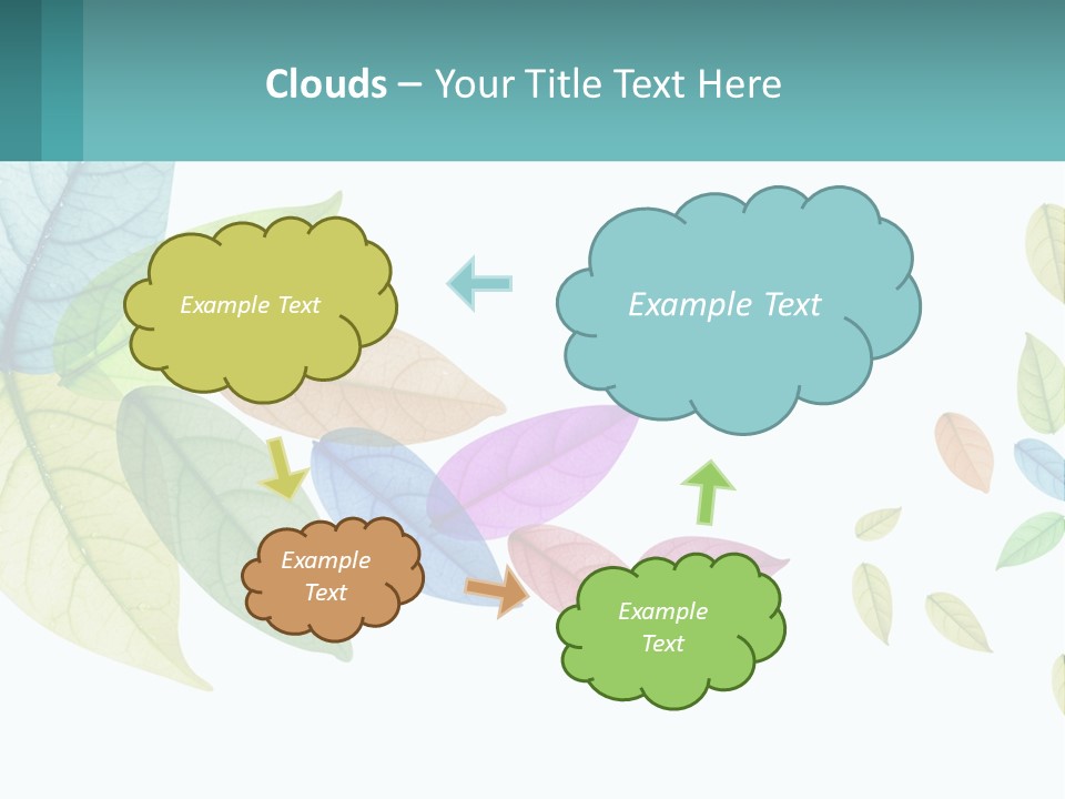 A Colorful Leaf Powerpoint Presentation Is Shown PowerPoint Template