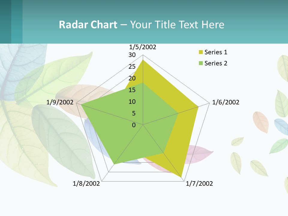 A Colorful Leaf Powerpoint Presentation Is Shown PowerPoint Template