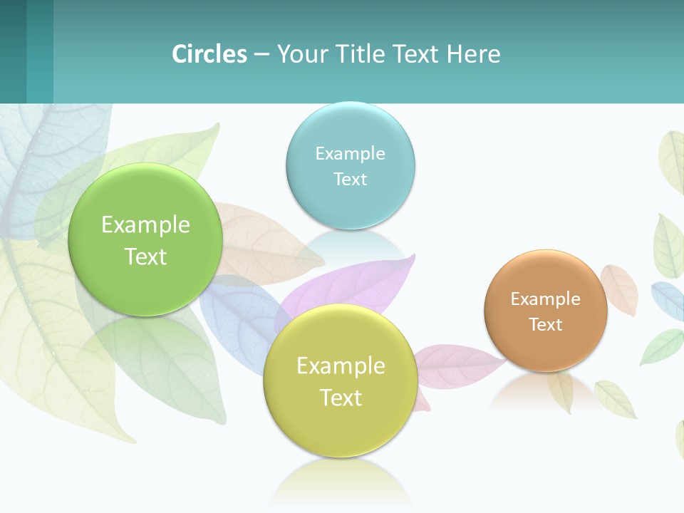 A Colorful Leaf Powerpoint Presentation Is Shown PowerPoint Template