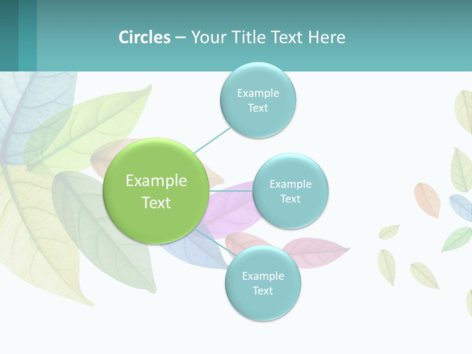 A Colorful Leaf Powerpoint Presentation Is Shown PowerPoint Template