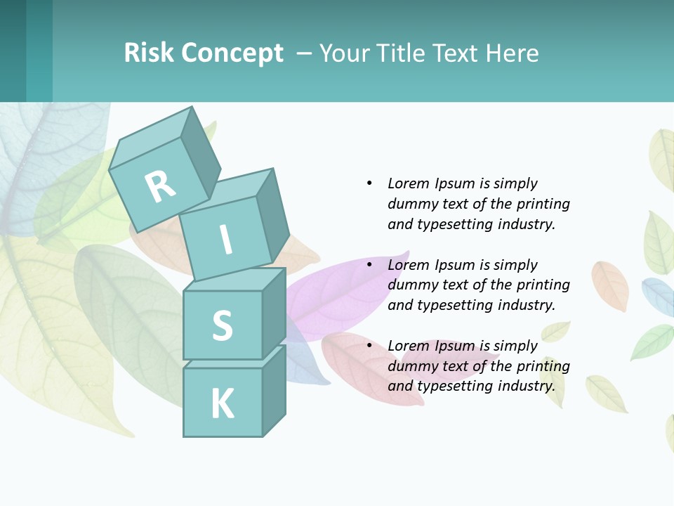 A Colorful Leaf Powerpoint Presentation Is Shown PowerPoint Template