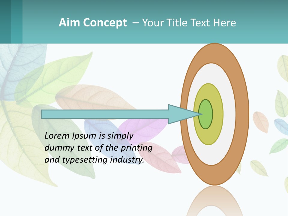 A Colorful Leaf Powerpoint Presentation Is Shown PowerPoint Template