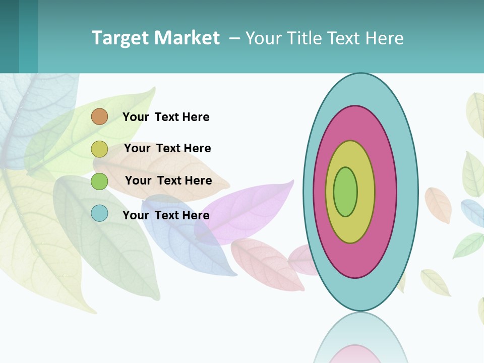 A Colorful Leaf Powerpoint Presentation Is Shown PowerPoint Template