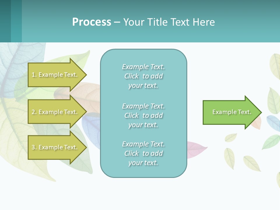 A Colorful Leaf Powerpoint Presentation Is Shown PowerPoint Template