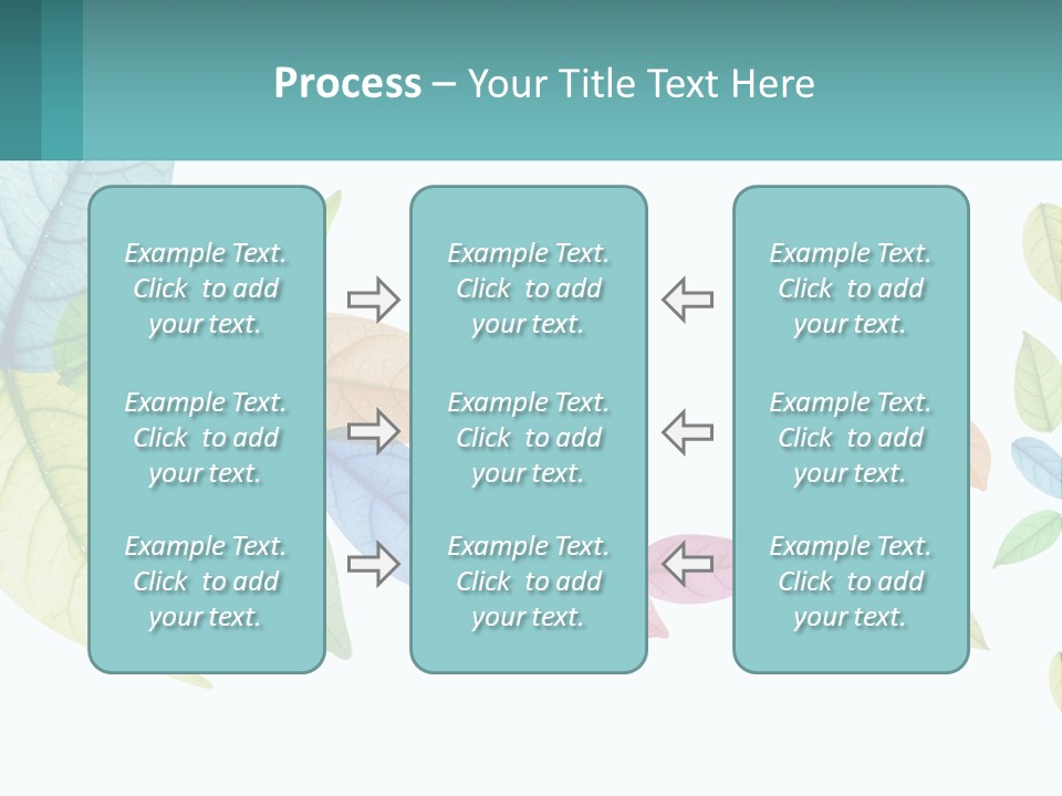 A Colorful Leaf Powerpoint Presentation Is Shown PowerPoint Template