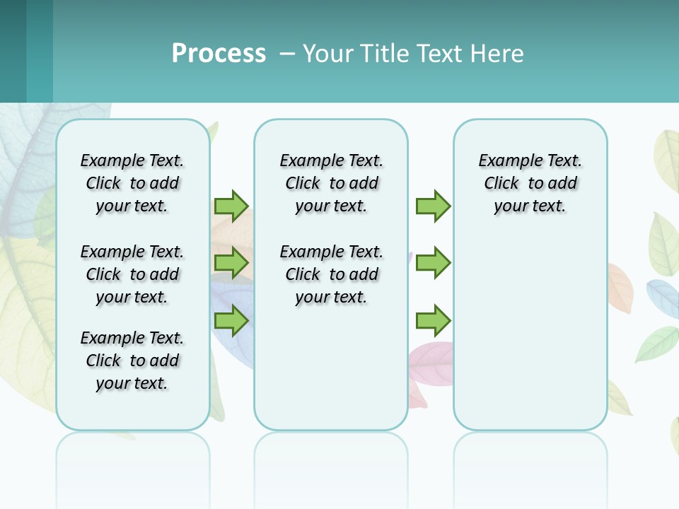 A Colorful Leaf Powerpoint Presentation Is Shown PowerPoint Template