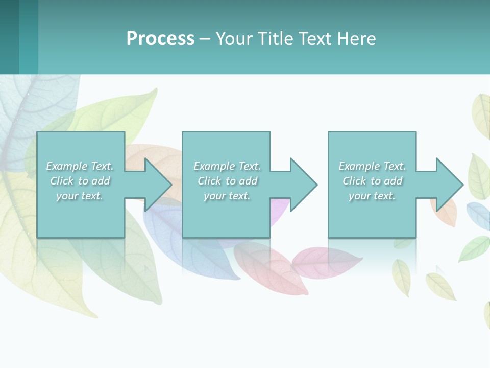 A Colorful Leaf Powerpoint Presentation Is Shown PowerPoint Template