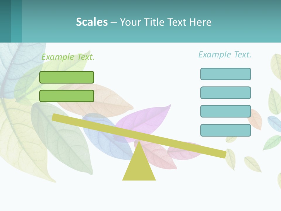 A Colorful Leaf Powerpoint Presentation Is Shown PowerPoint Template