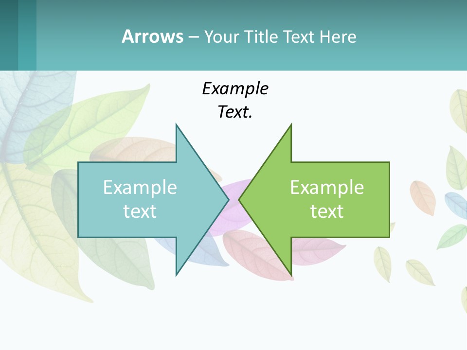 A Colorful Leaf Powerpoint Presentation Is Shown PowerPoint Template