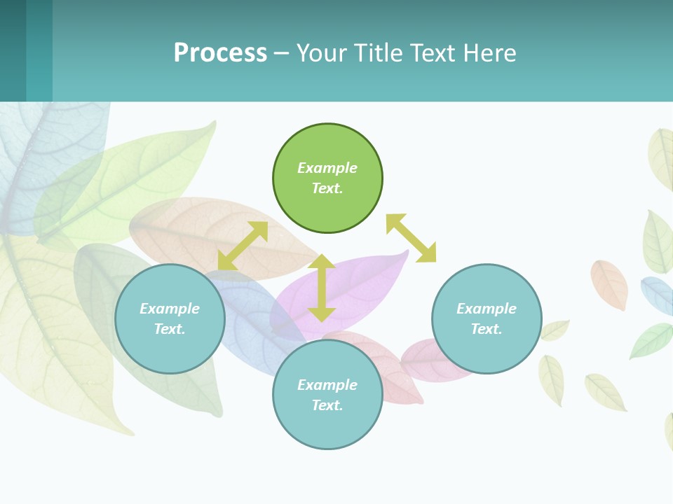 A Colorful Leaf Powerpoint Presentation Is Shown PowerPoint Template
