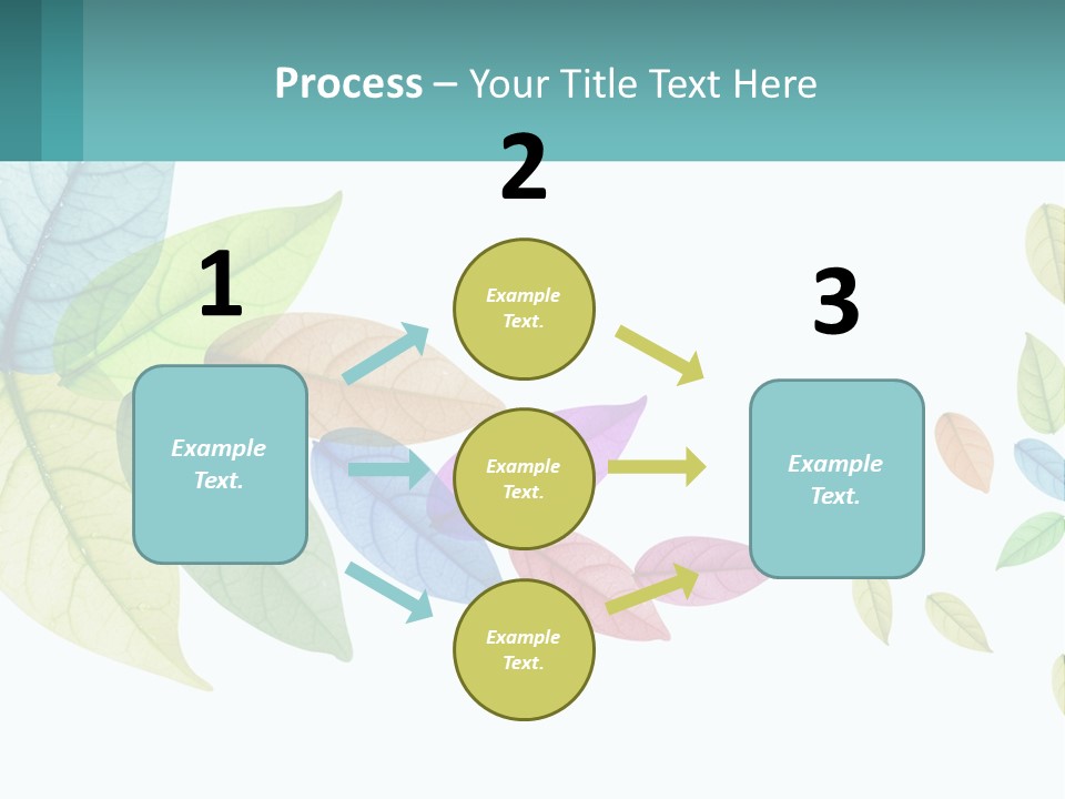 A Colorful Leaf Powerpoint Presentation Is Shown PowerPoint Template