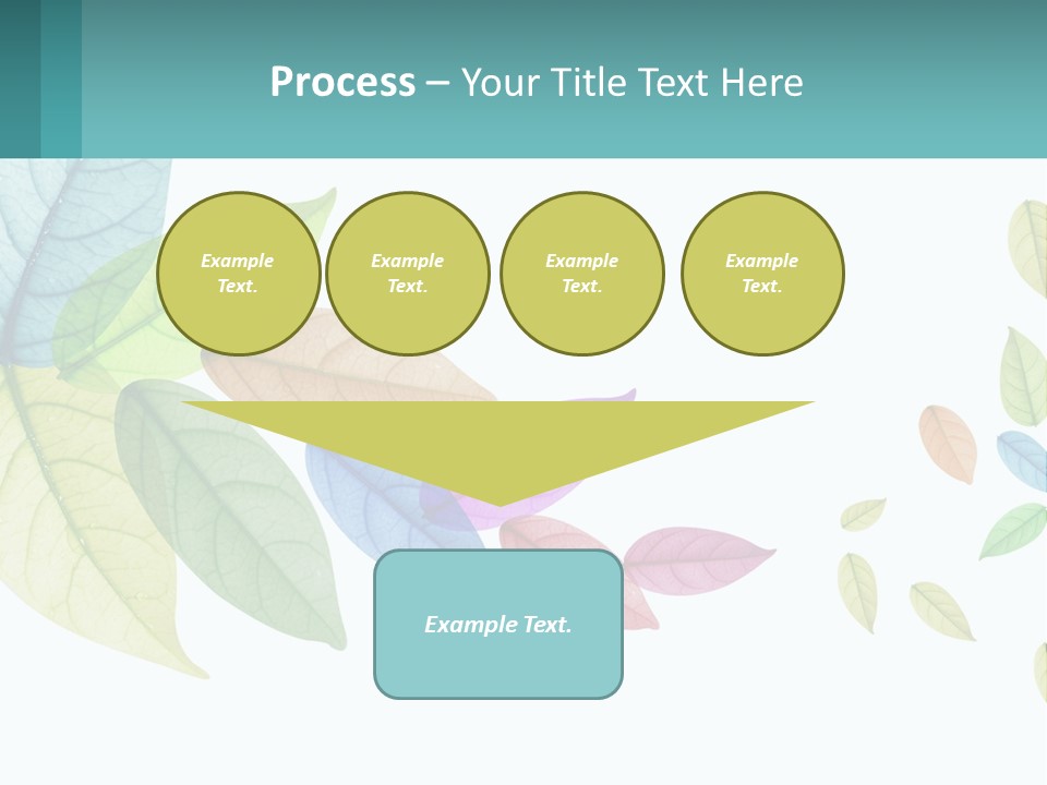 A Colorful Leaf Powerpoint Presentation Is Shown PowerPoint Template