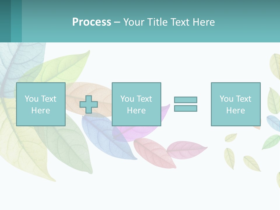 A Colorful Leaf Powerpoint Presentation Is Shown PowerPoint Template