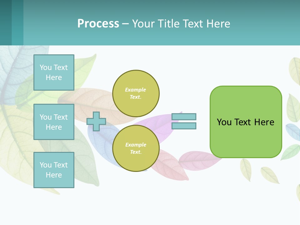 A Colorful Leaf Powerpoint Presentation Is Shown PowerPoint Template