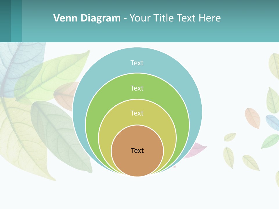 A Colorful Leaf Powerpoint Presentation Is Shown PowerPoint Template