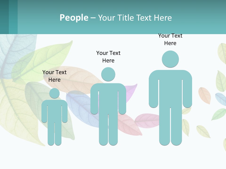 A Colorful Leaf Powerpoint Presentation Is Shown PowerPoint Template