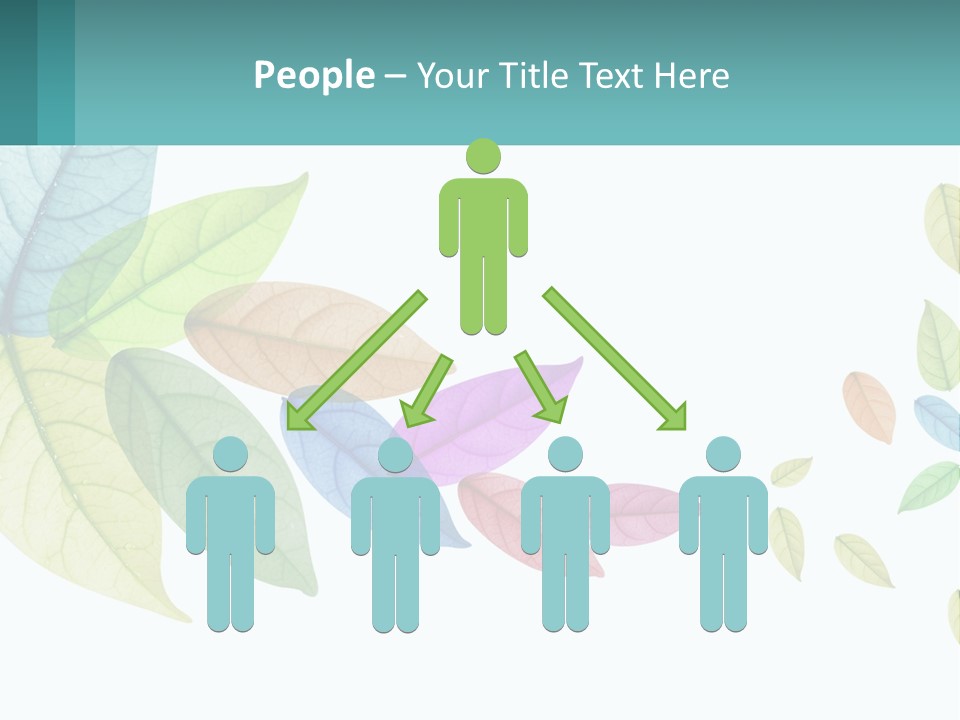 A Colorful Leaf Powerpoint Presentation Is Shown PowerPoint Template