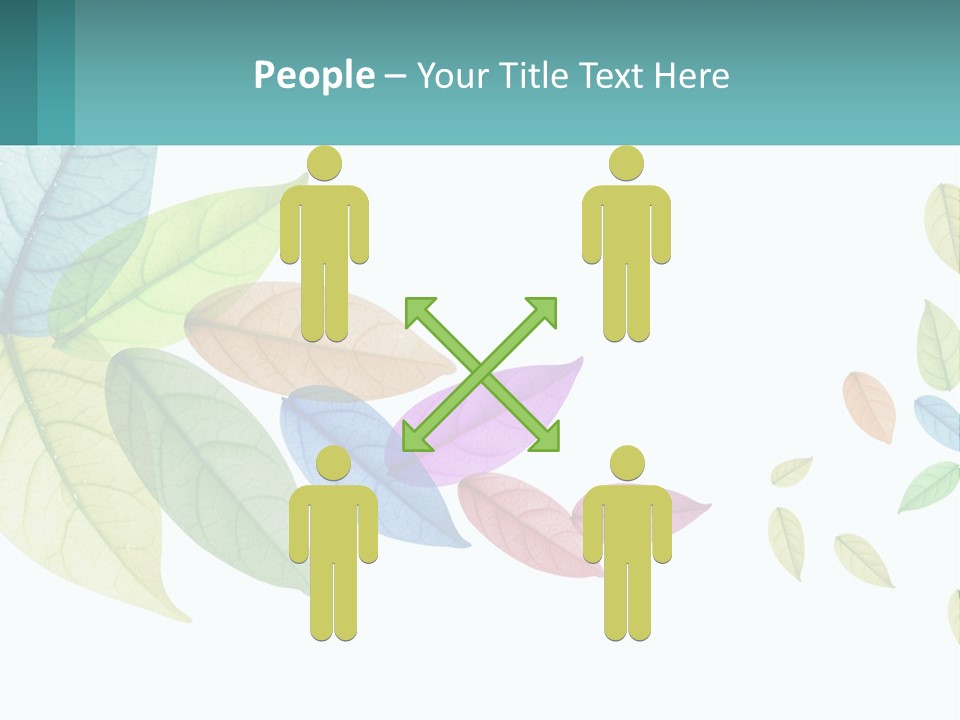 A Colorful Leaf Powerpoint Presentation Is Shown PowerPoint Template