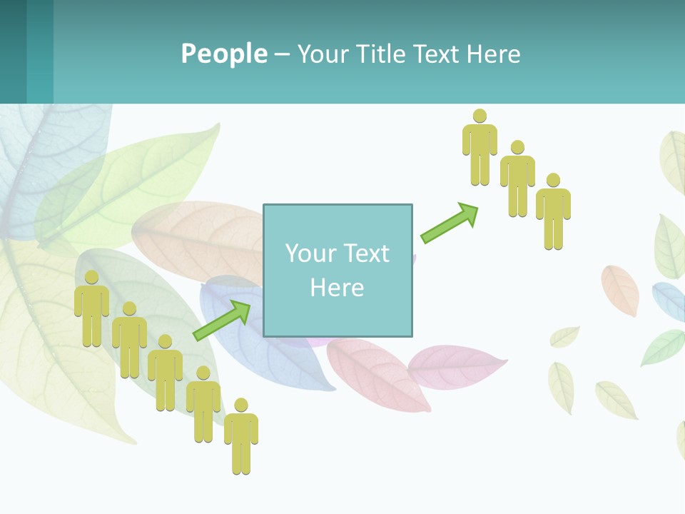 A Colorful Leaf Powerpoint Presentation Is Shown PowerPoint Template