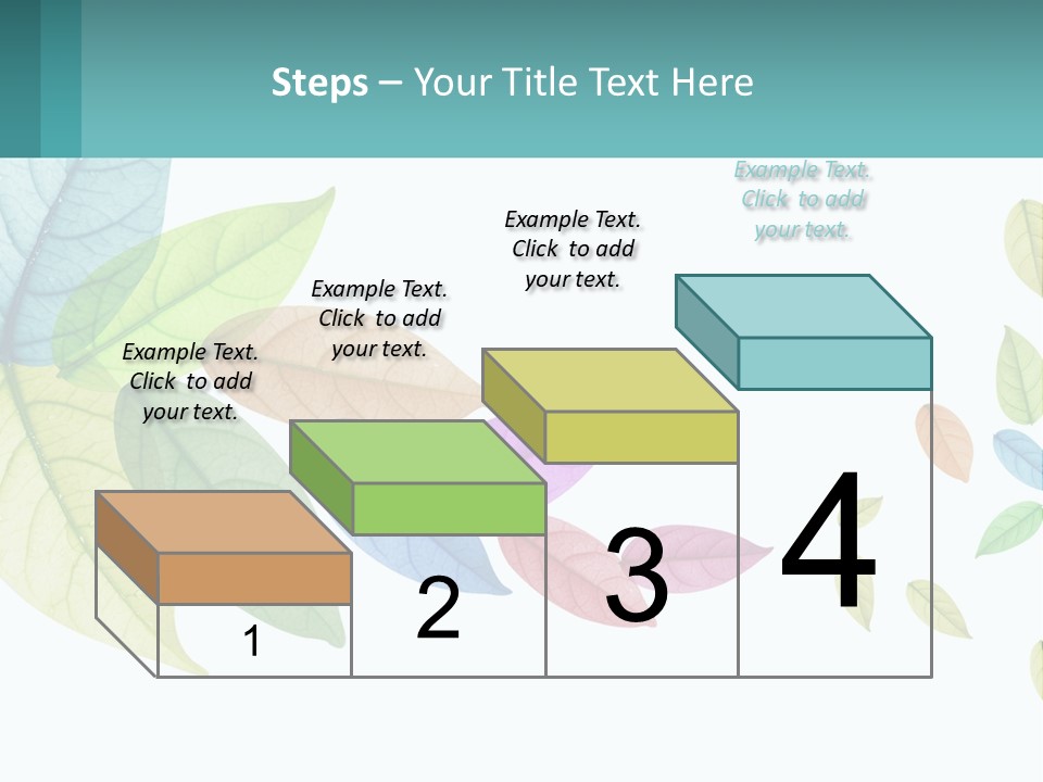 A Colorful Leaf Powerpoint Presentation Is Shown PowerPoint Template
