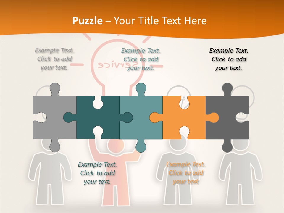 A Group Of People Standing In Front Of A Light Bulb PowerPoint Template