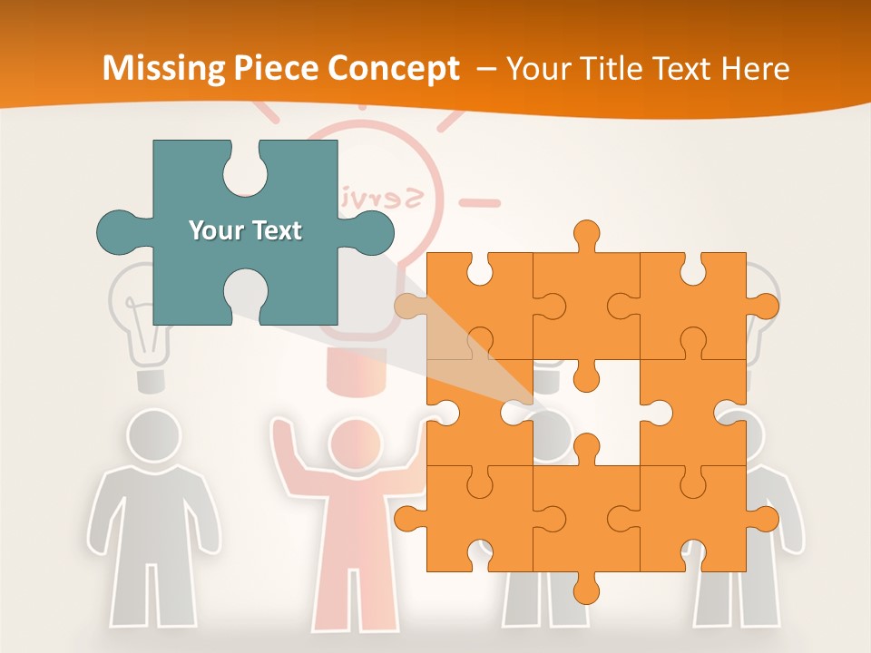 A Group Of People Standing In Front Of A Light Bulb PowerPoint Template