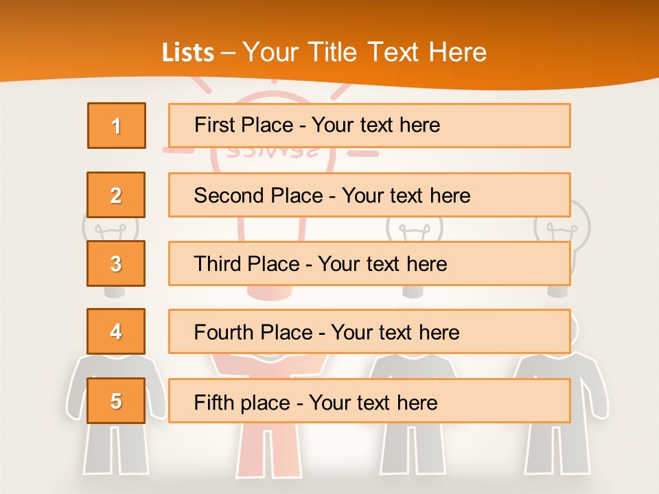 A Group Of People Standing In Front Of A Light Bulb PowerPoint Template