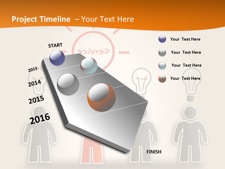 A Group Of People Standing In Front Of A Light Bulb PowerPoint Template