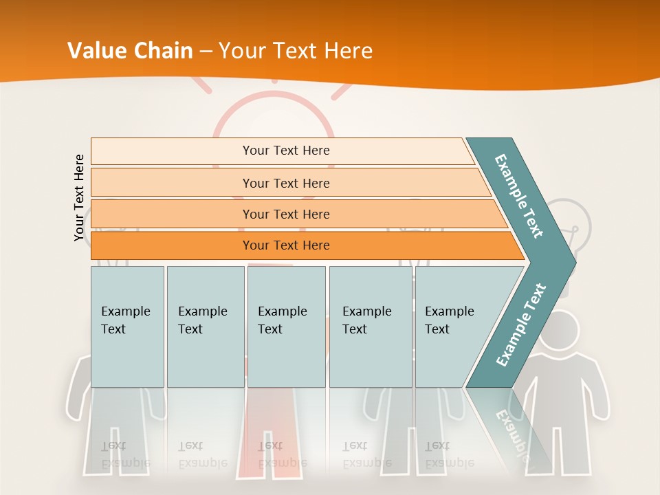A Group Of People Standing In Front Of A Light Bulb PowerPoint Template