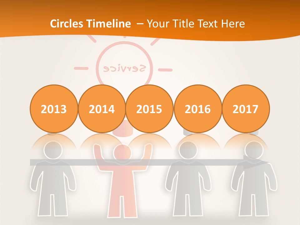 A Group Of People Standing In Front Of A Light Bulb PowerPoint Template