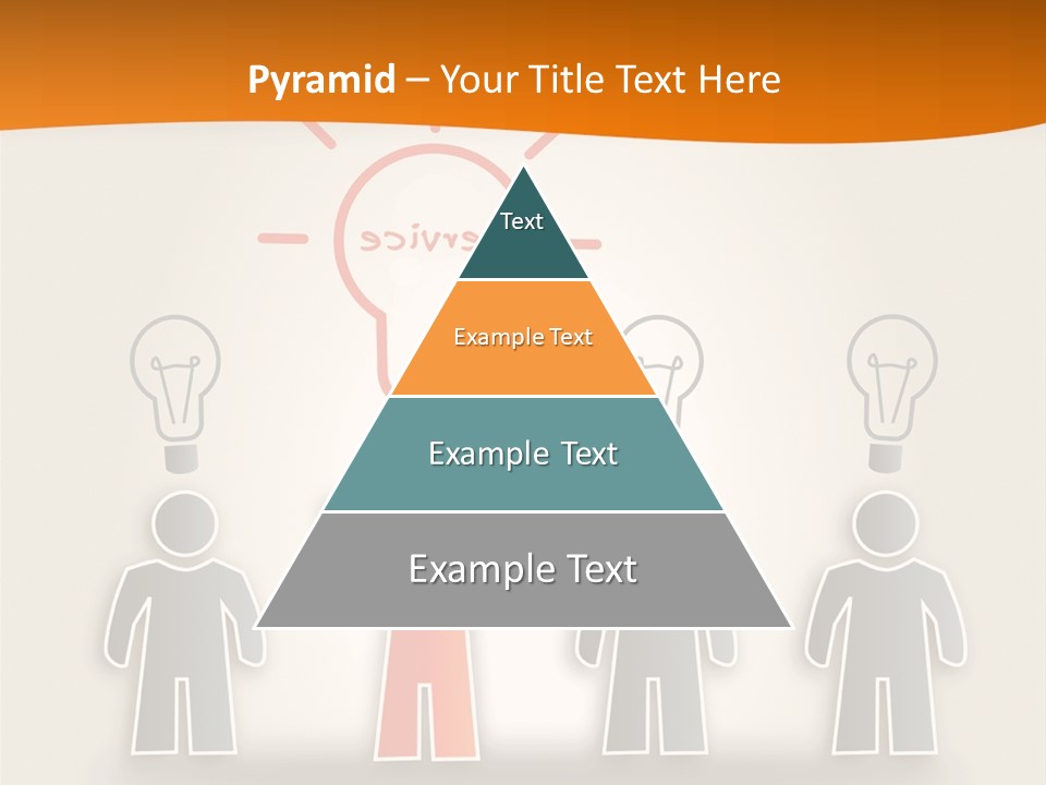 A Group Of People Standing In Front Of A Light Bulb PowerPoint Template