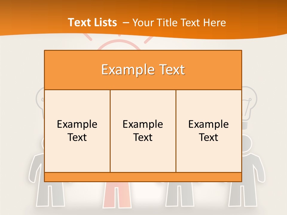 A Group Of People Standing In Front Of A Light Bulb PowerPoint Template