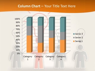 A Group Of People Standing In Front Of A Light Bulb PowerPoint Template