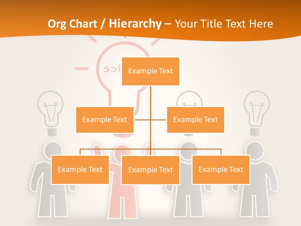 A Group Of People Standing In Front Of A Light Bulb PowerPoint Template