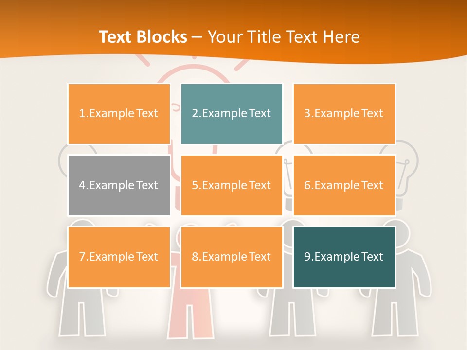 A Group Of People Standing In Front Of A Light Bulb PowerPoint Template