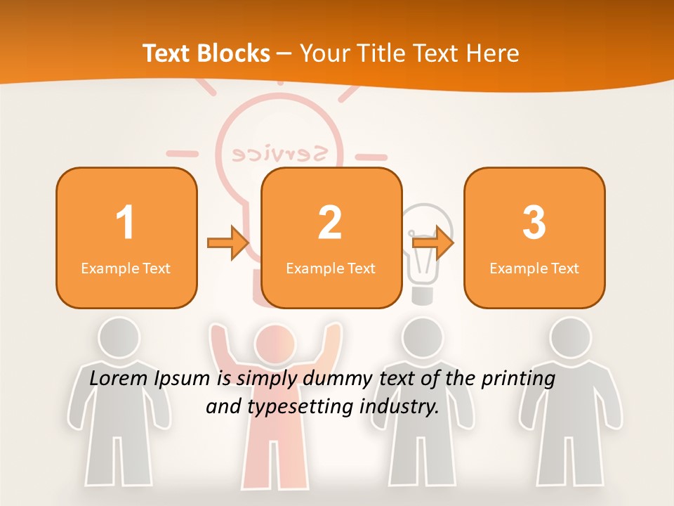 A Group Of People Standing In Front Of A Light Bulb PowerPoint Template