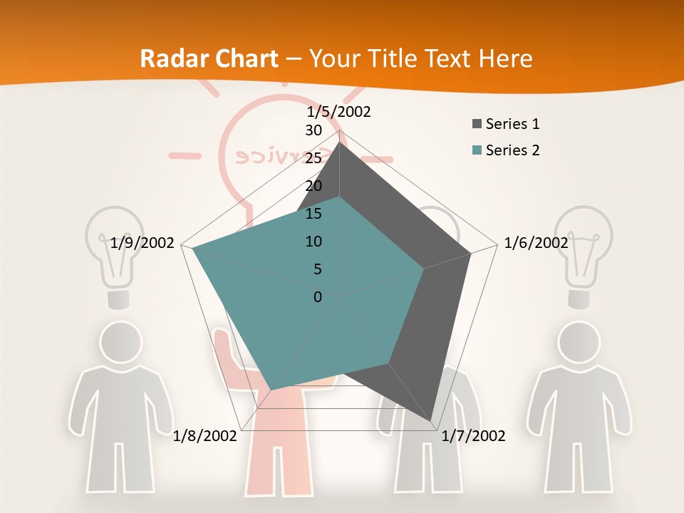 A Group Of People Standing In Front Of A Light Bulb PowerPoint Template