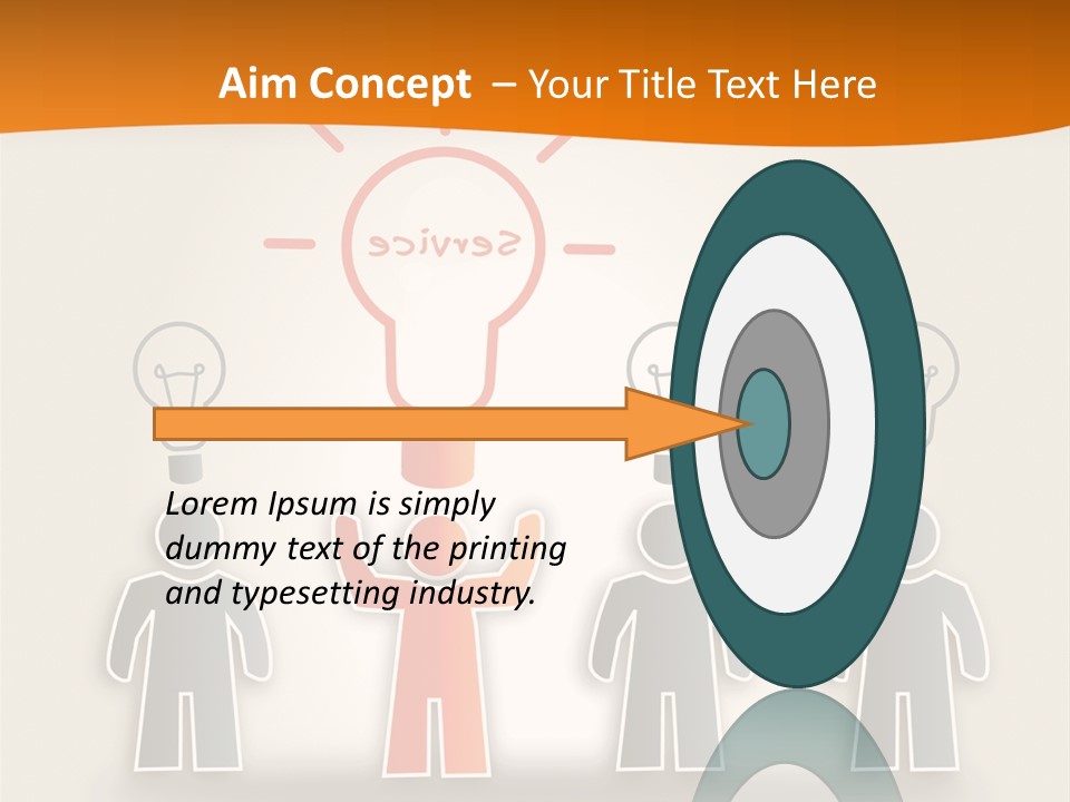 A Group Of People Standing In Front Of A Light Bulb PowerPoint Template