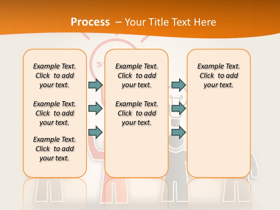 A Group Of People Standing In Front Of A Light Bulb PowerPoint Template